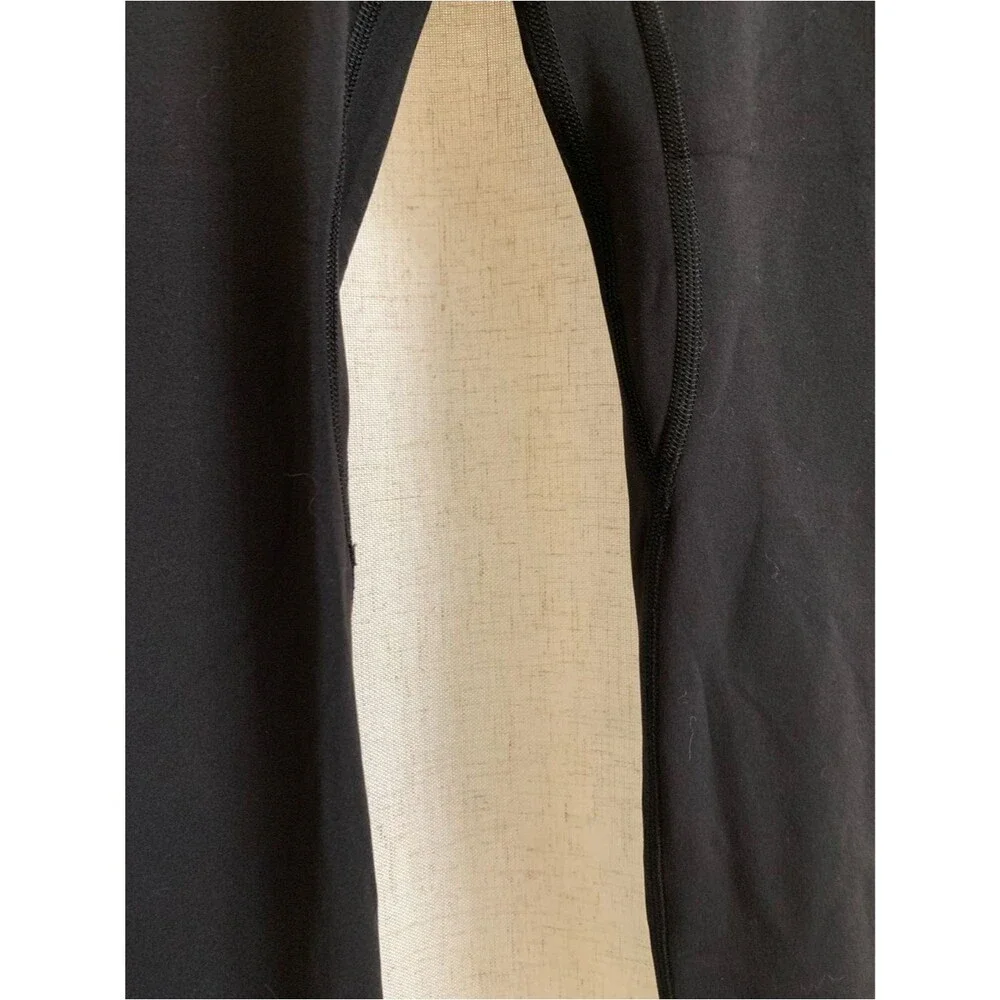 lululemon Align Asymmetrical Waist 25” Black Mid High-Waist Back Leggings